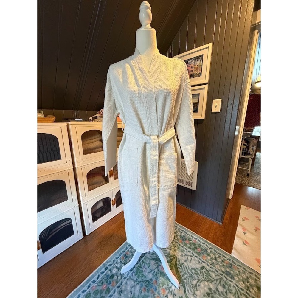 100% White Turkish Cotton by CHAKIR linen - Size Medium